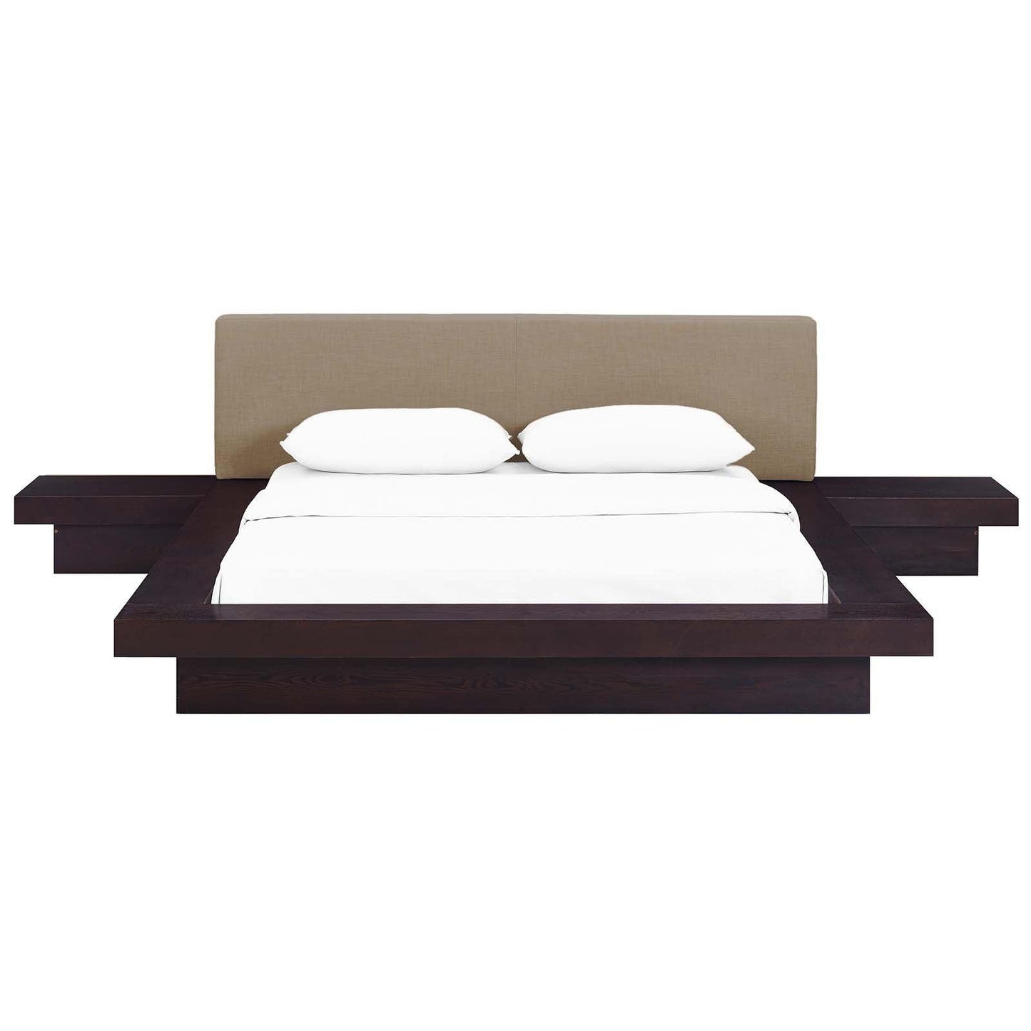 Modway Freja 3 Piece Queen Fabric Bedroom Set FredCo