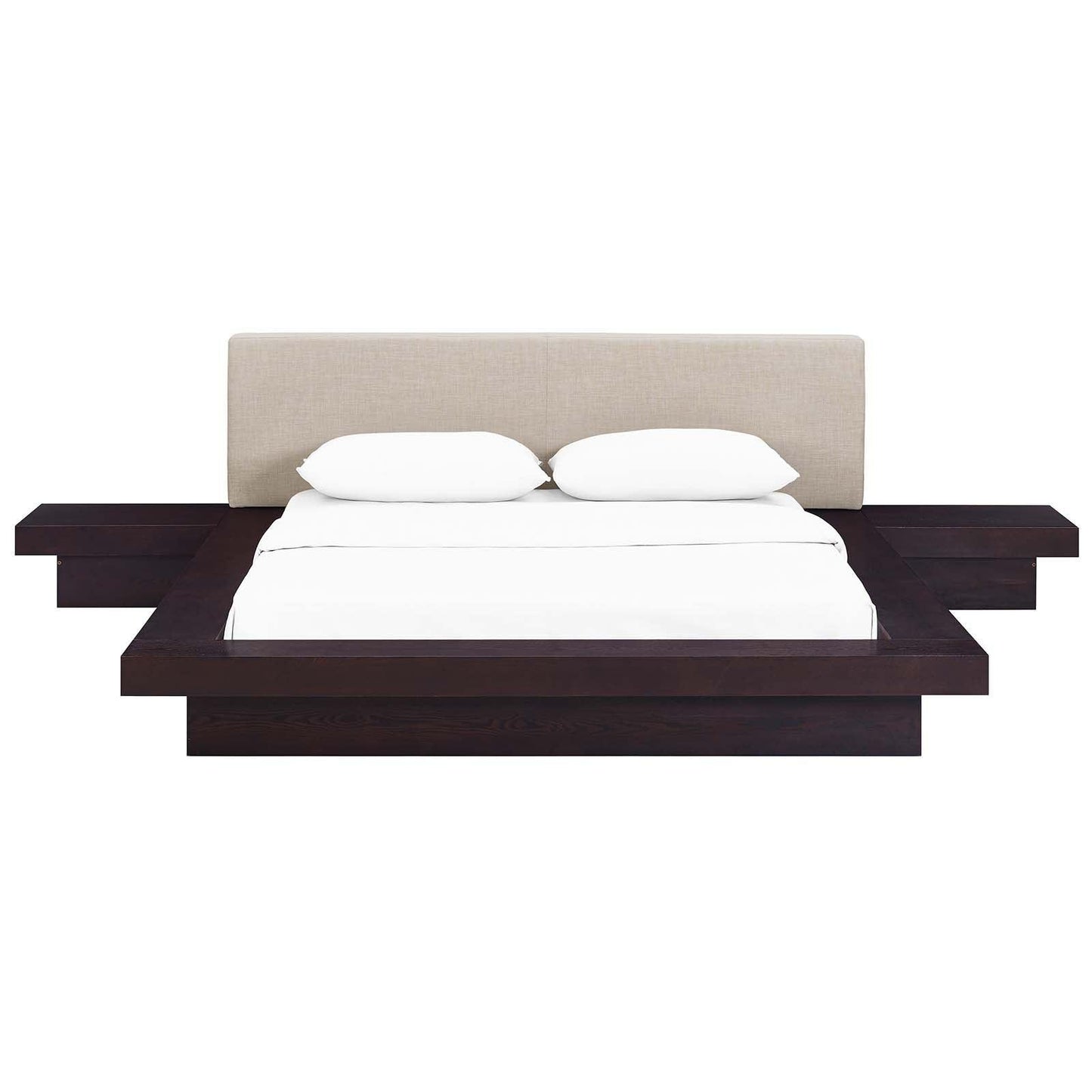 Modway Freja 3 Piece Queen Fabric Bedroom Set FredCo