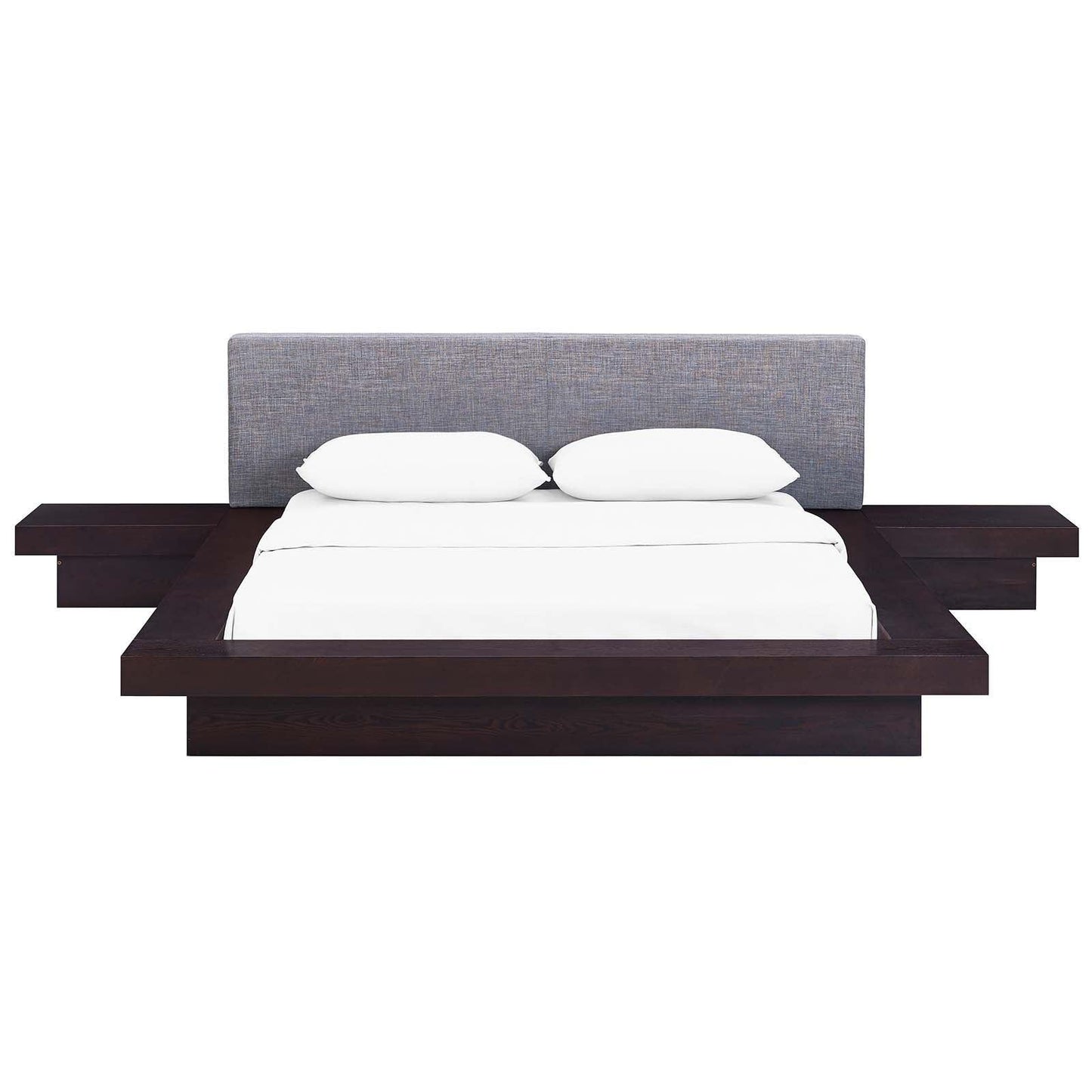 Modway Freja 3 Piece Queen Fabric Bedroom Set FredCo