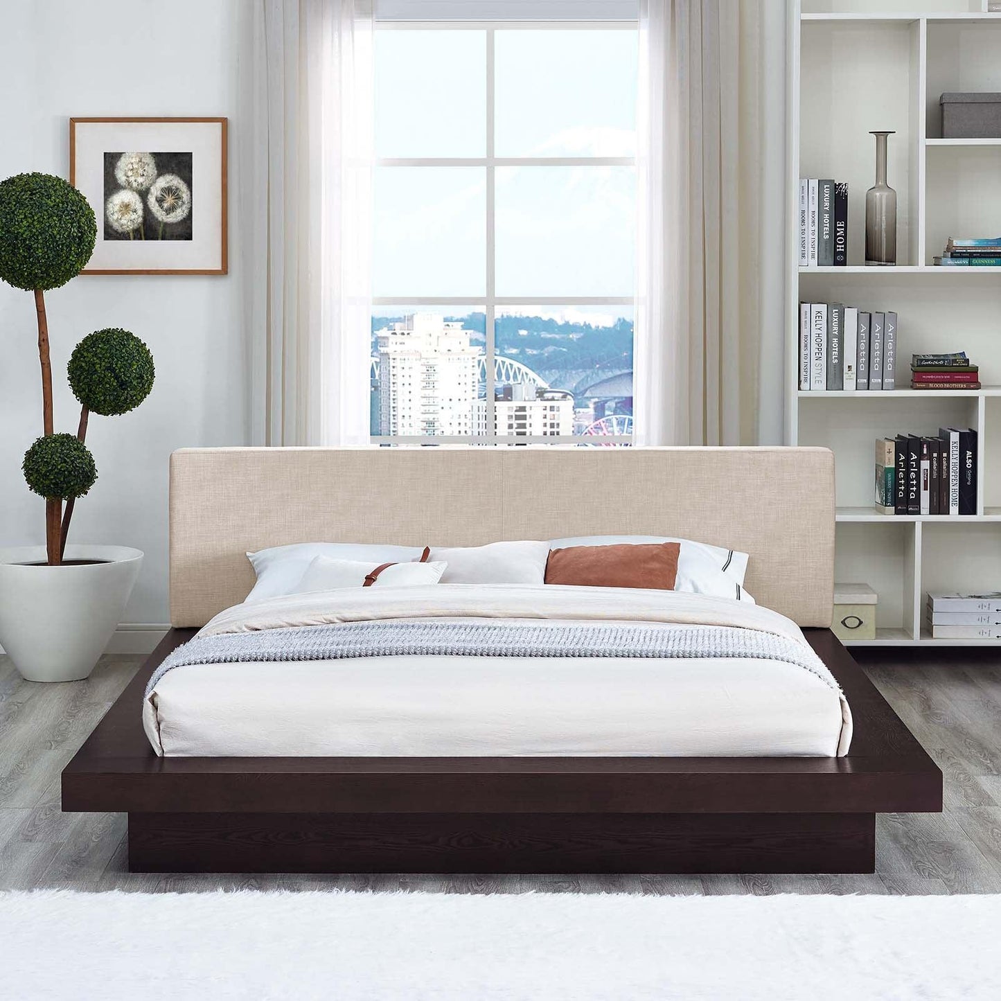 Modway Freja Queen Fabric Platform Bed FredCo