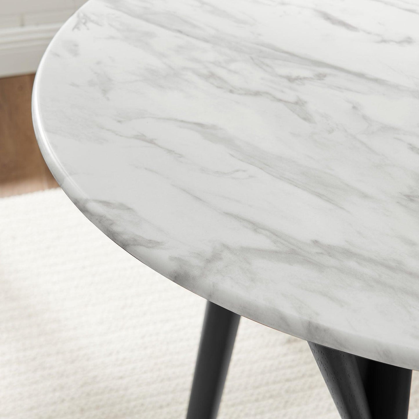 Modway Gallant 36" Round Performance Artificial Marble Dining Table FredCo
