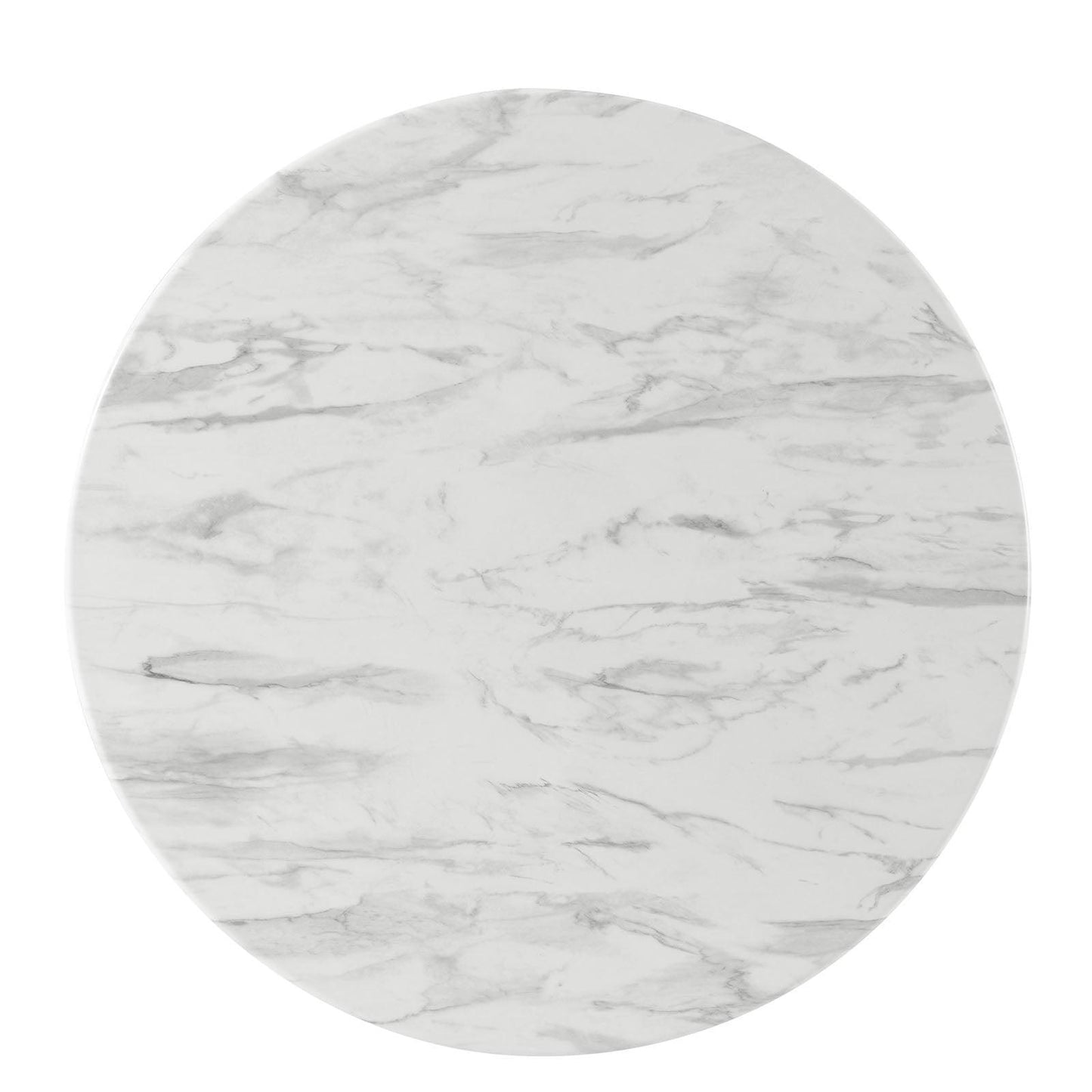 Modway Gallant 36" Round Performance Artificial Marble Dining Table FredCo