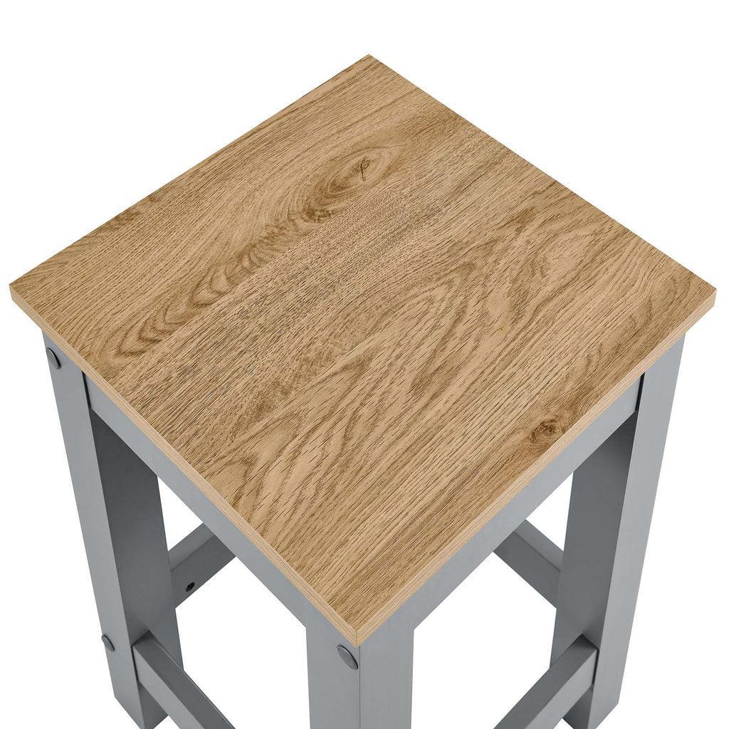 Modway Galley 3-Piece Kitchen Island and Stool Set FredCo