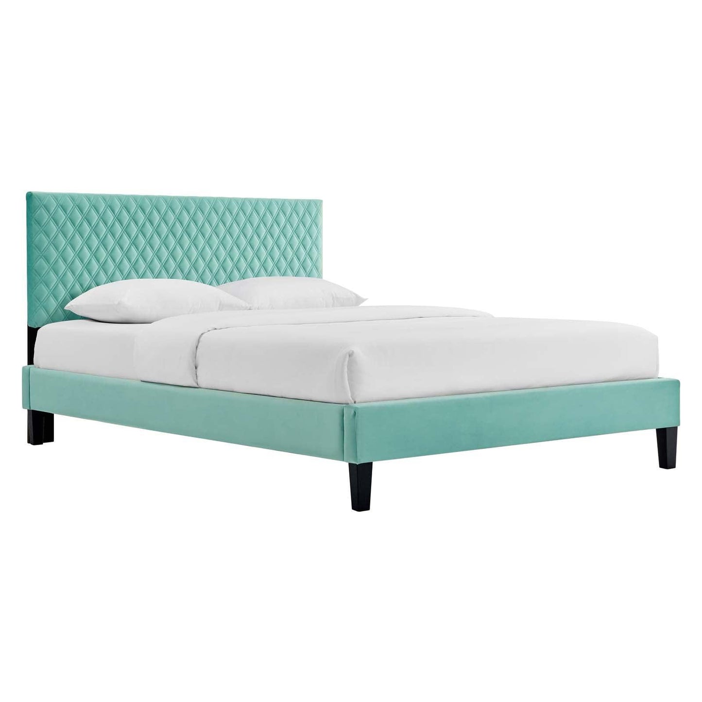 Modway Garcelle Performance Velvet Full Platform Bed FredCo