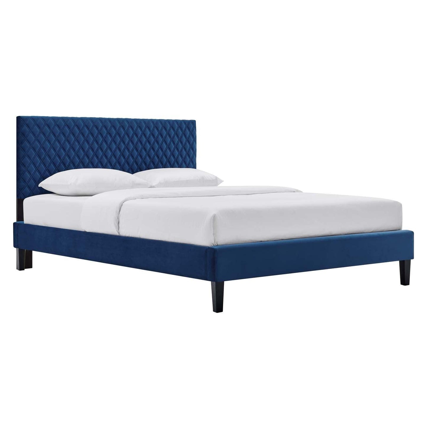 Modway Garcelle Performance Velvet Full Platform Bed FredCo