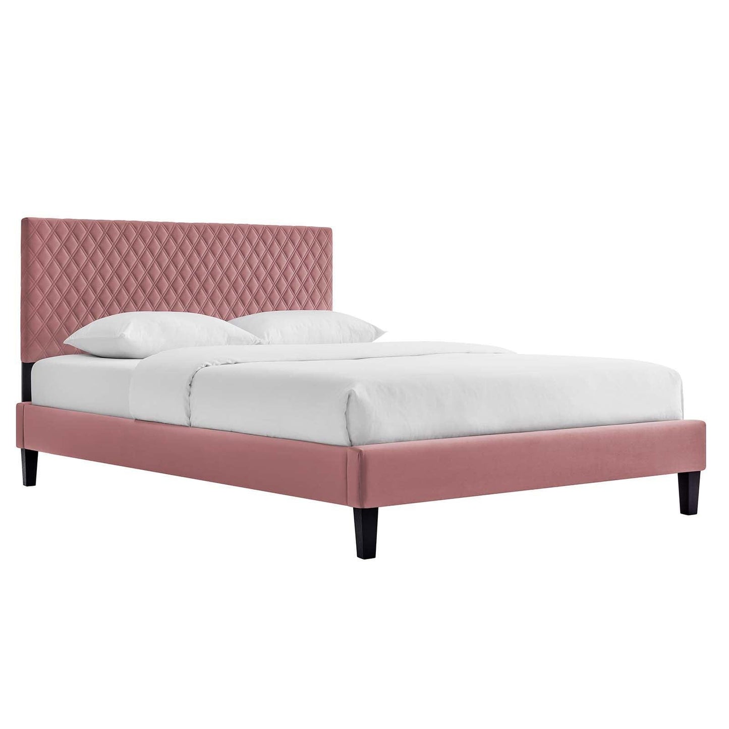 Modway Garcelle Performance Velvet King Platform Bed FredCo
