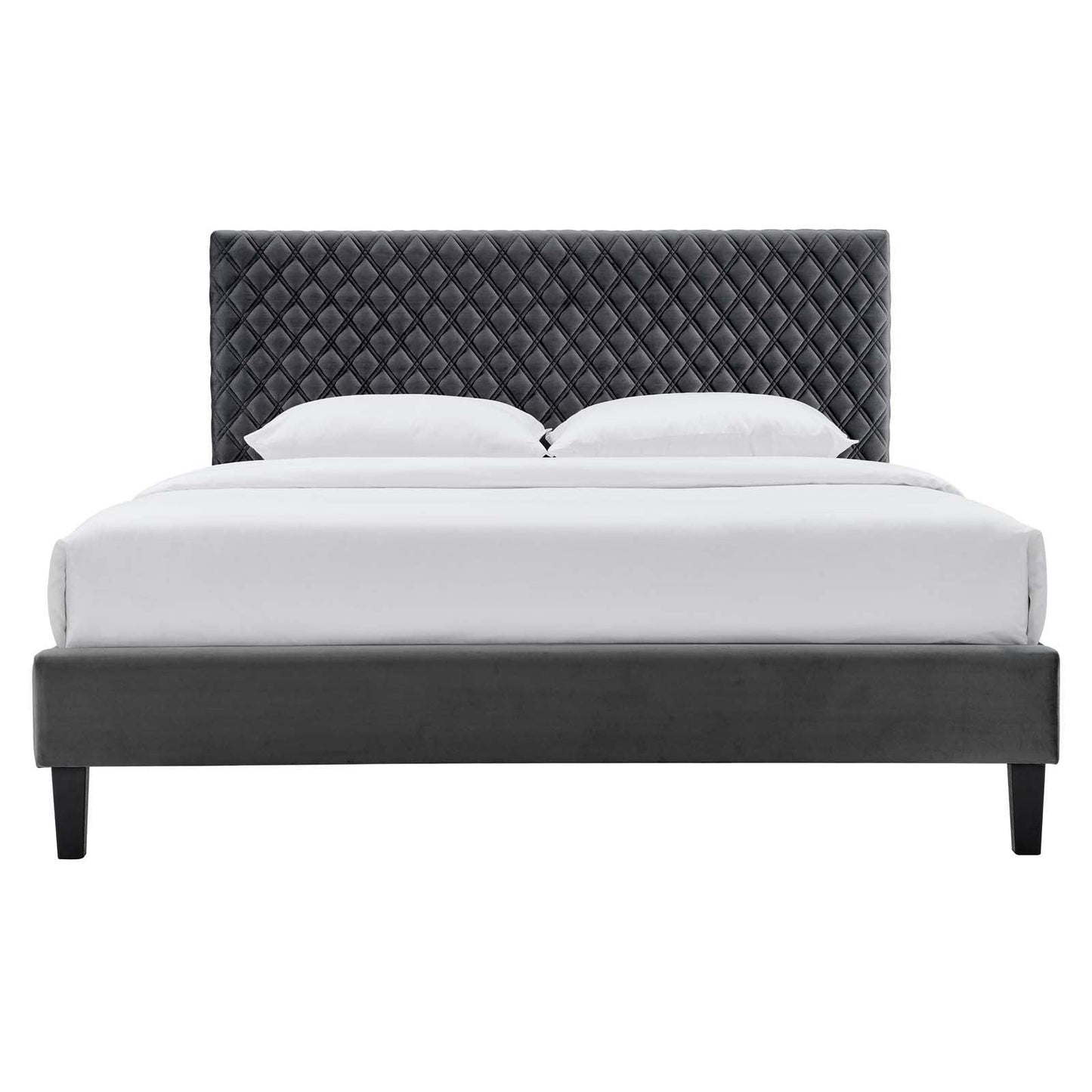 Modway Garcelle Performance Velvet King Platform Bed FredCo