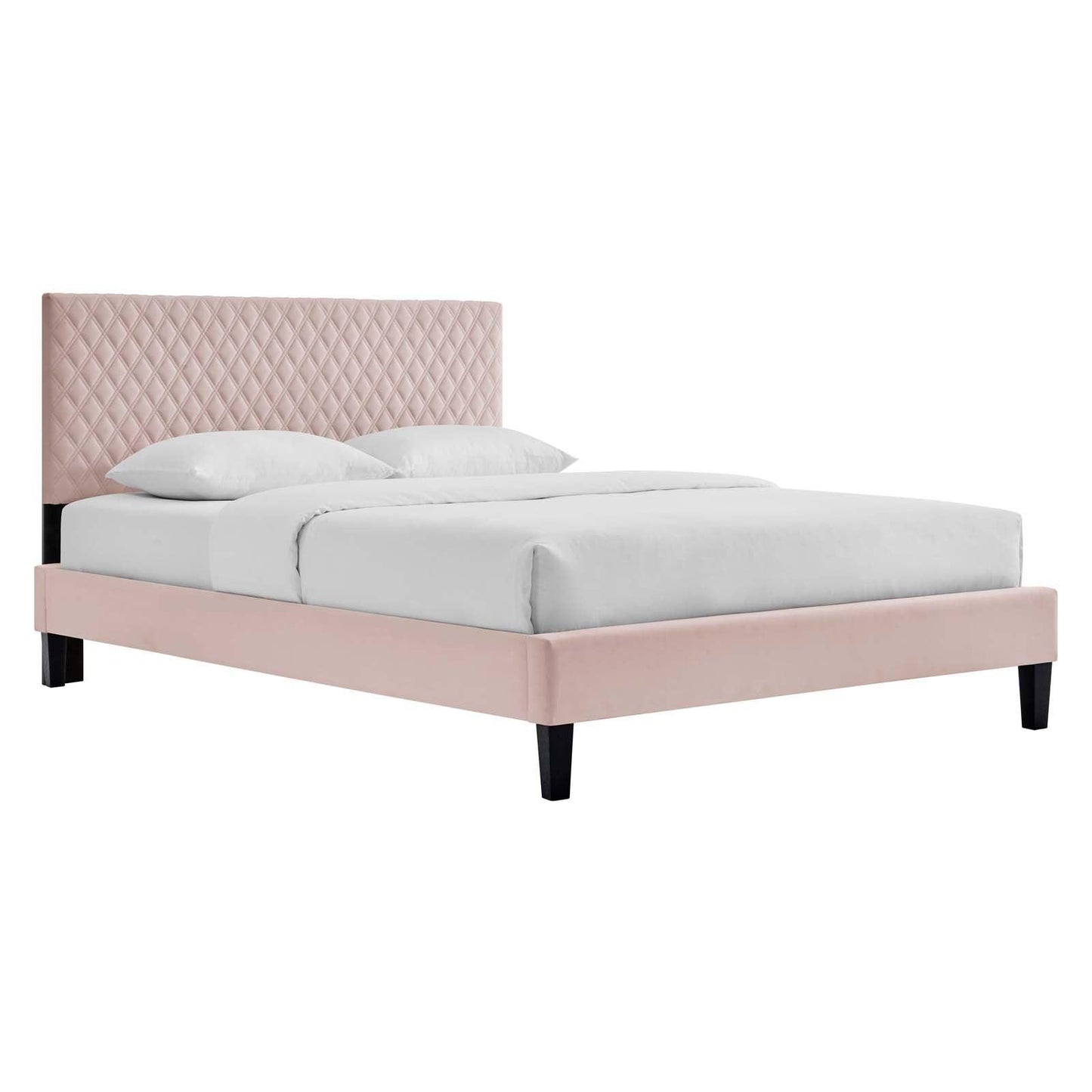Modway Garcelle Performance Velvet King Platform Bed FredCo