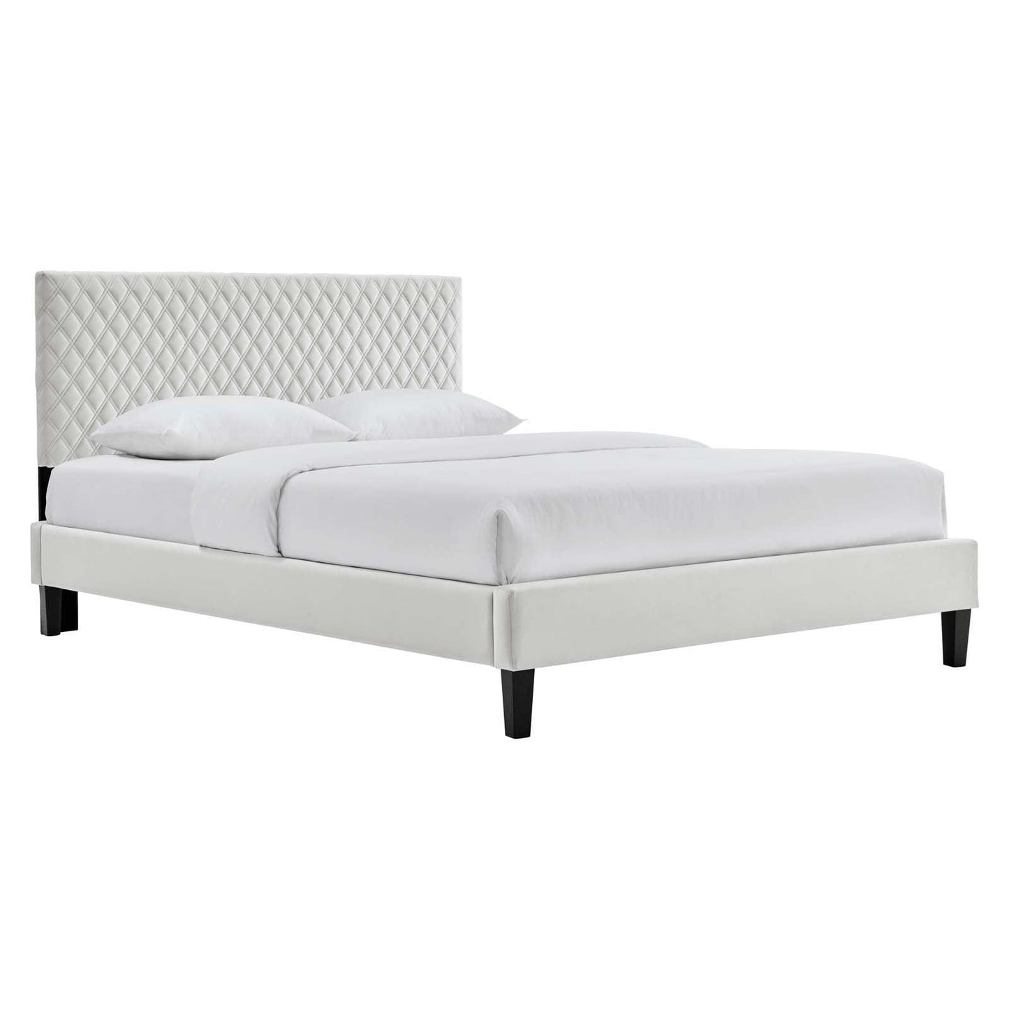Modway Garcelle Performance Velvet King Platform Bed FredCo