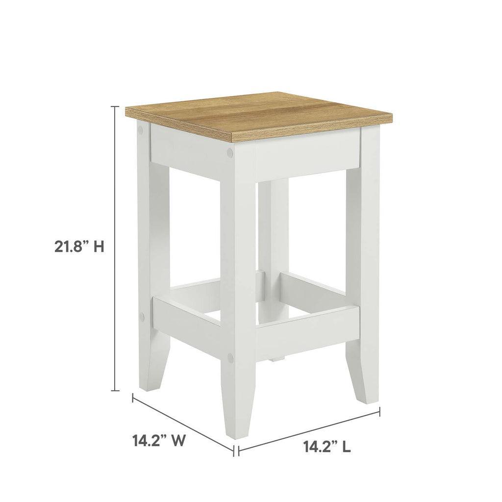 Modway Garland 3-Piece Kitchen Island and Stool Set FredCo