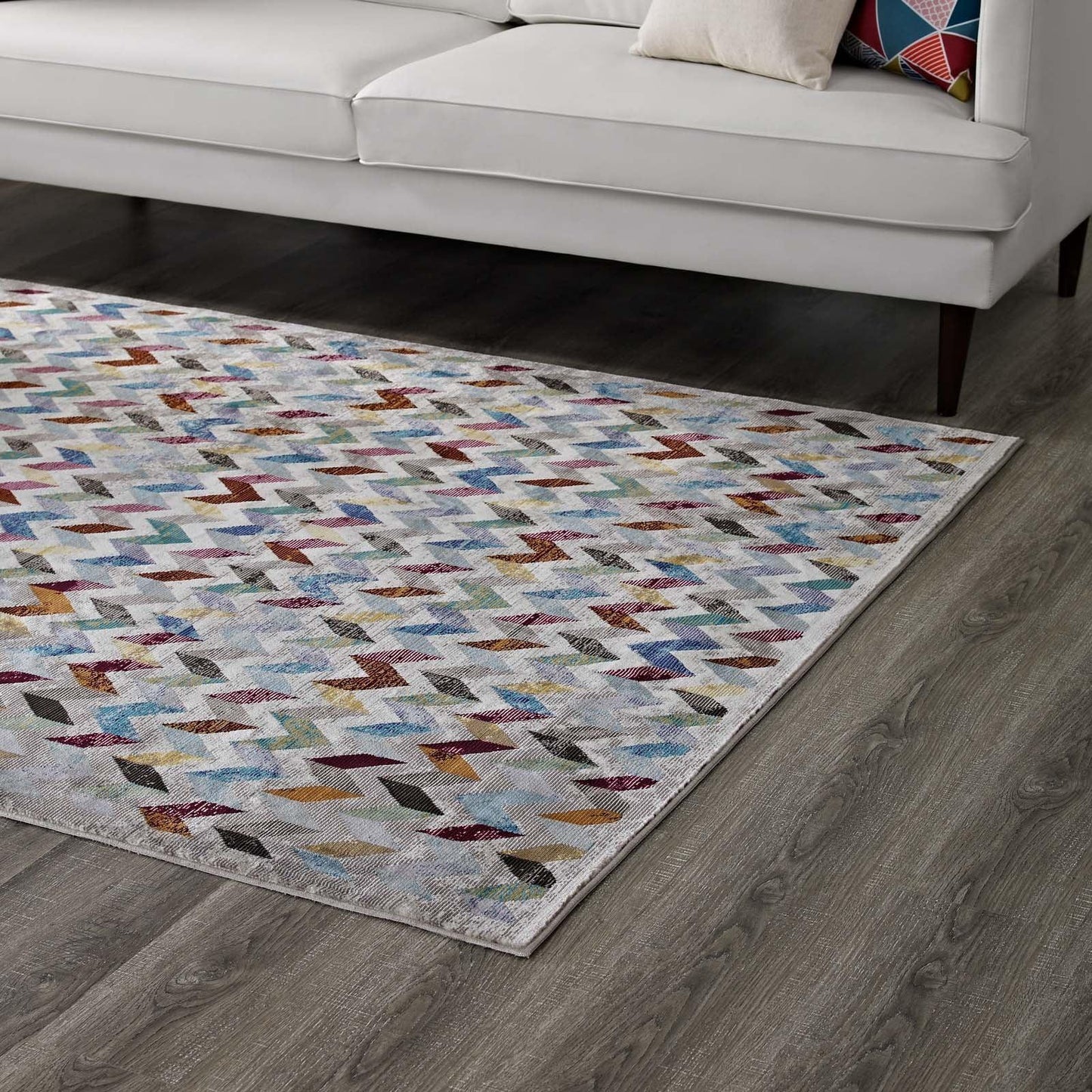 Modway Gemma Chevron Mosaic Area Rug FredCo
