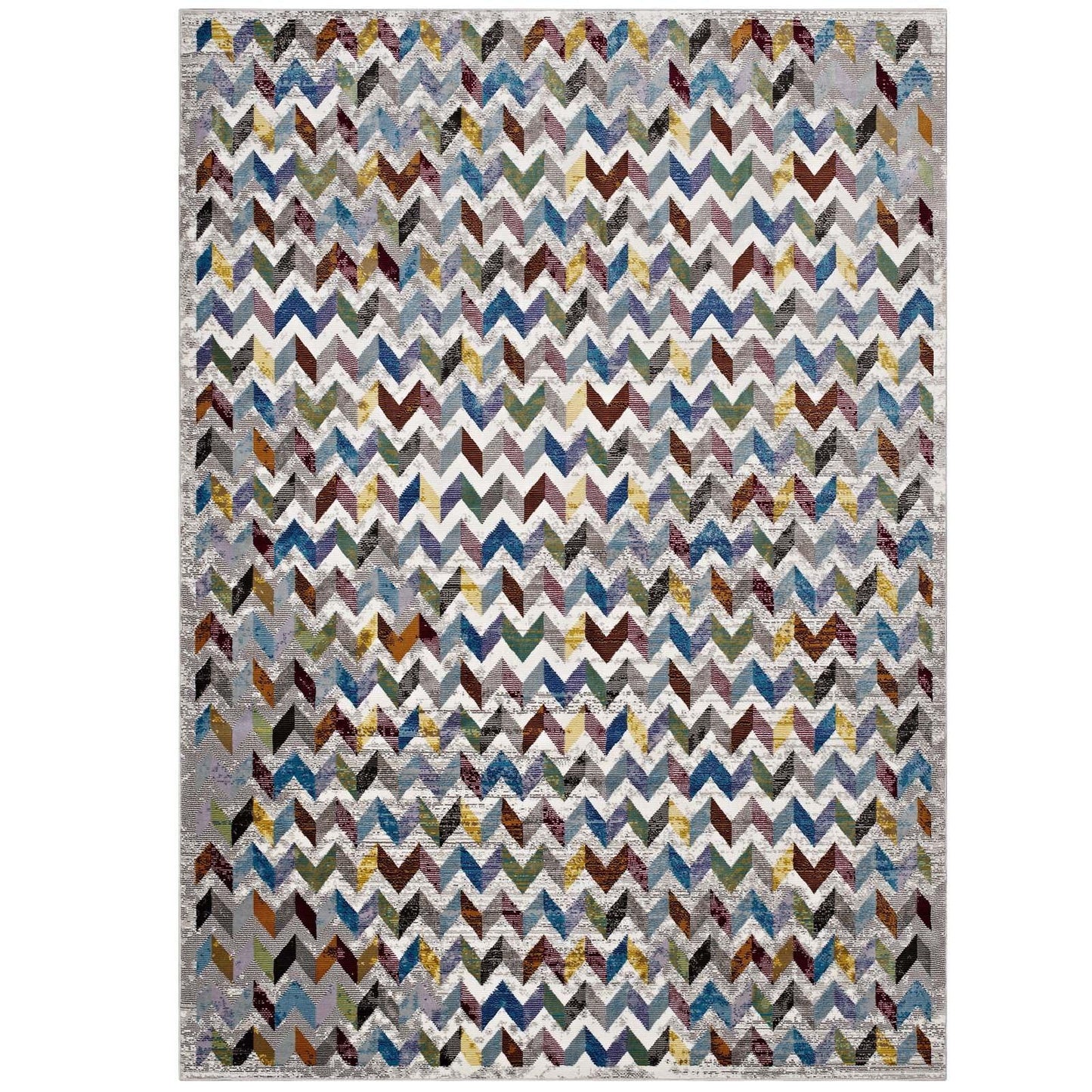 Modway Gemma Chevron Mosaic Area Rug FredCo