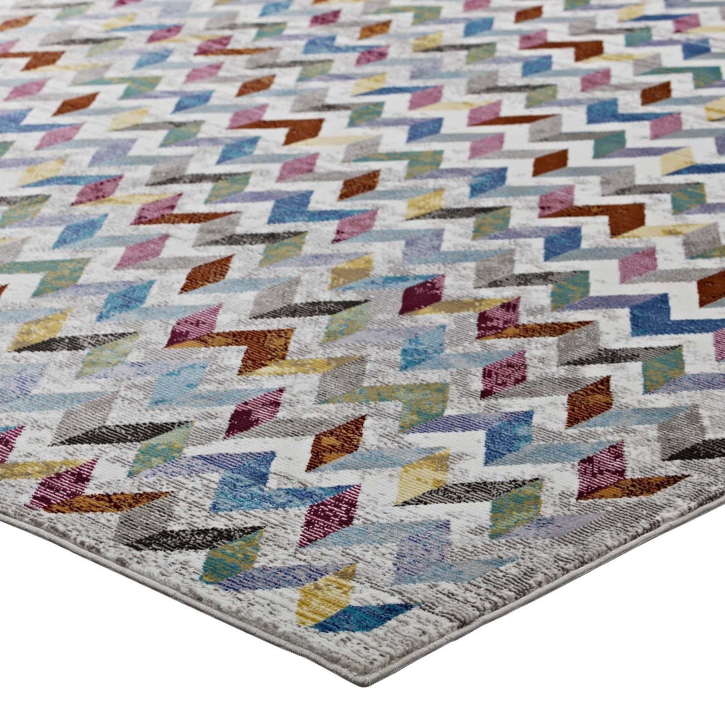 Modway Gemma Chevron Mosaic Area Rug FredCo