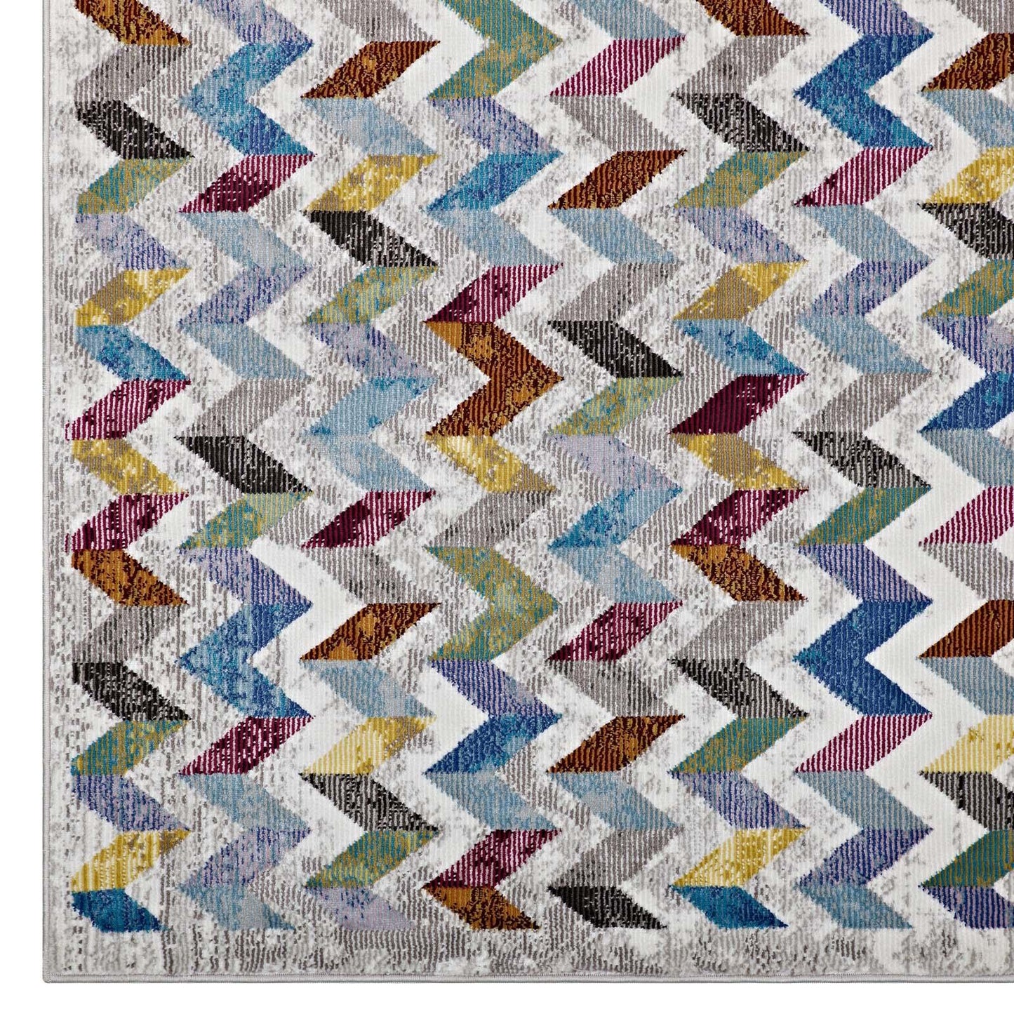 Modway Gemma Chevron Mosaic Area Rug FredCo