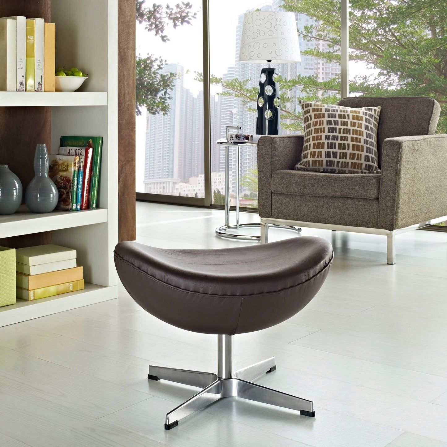 Modway Glove Leather Ottoman FredCo