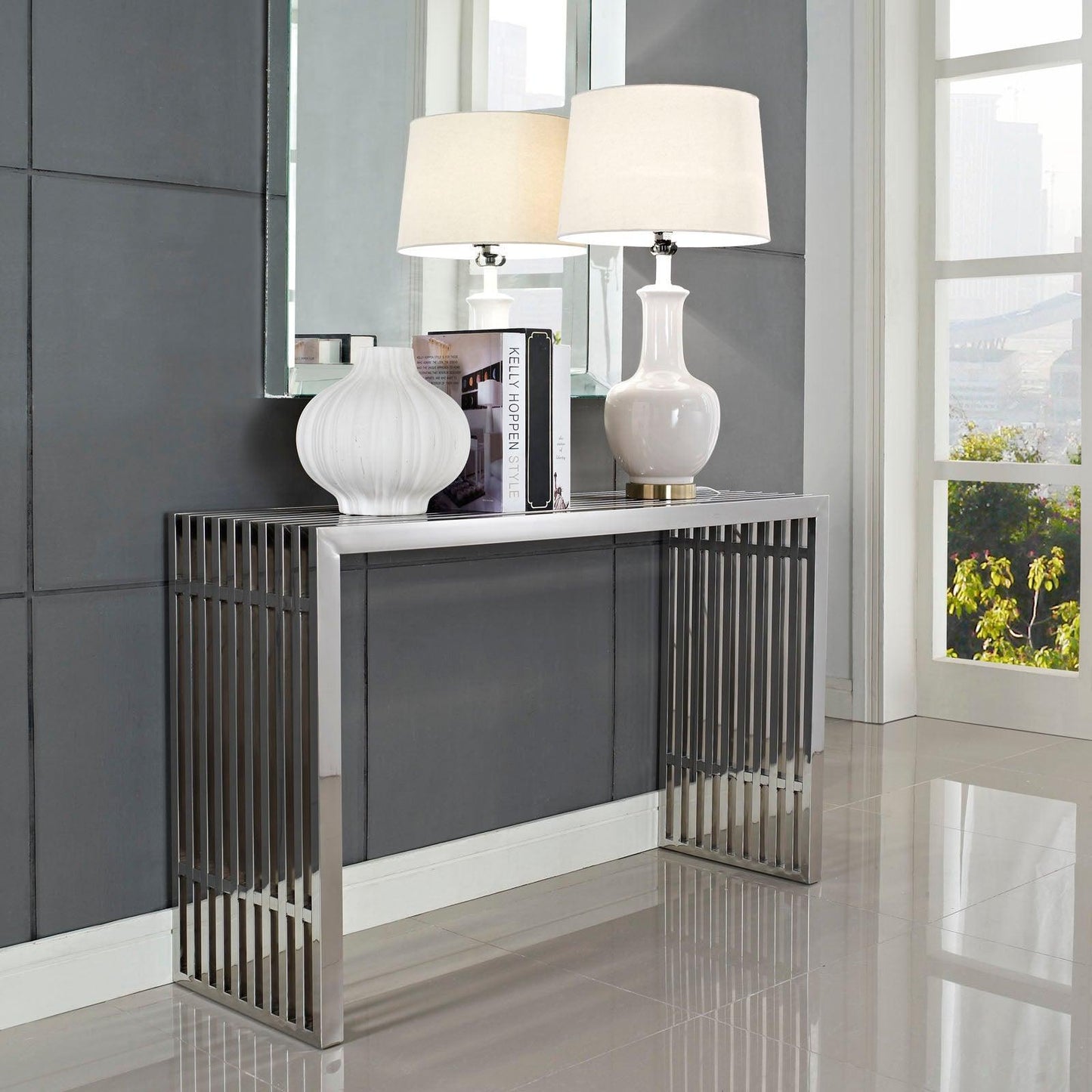 Modway Gridiron Console Table FredCo