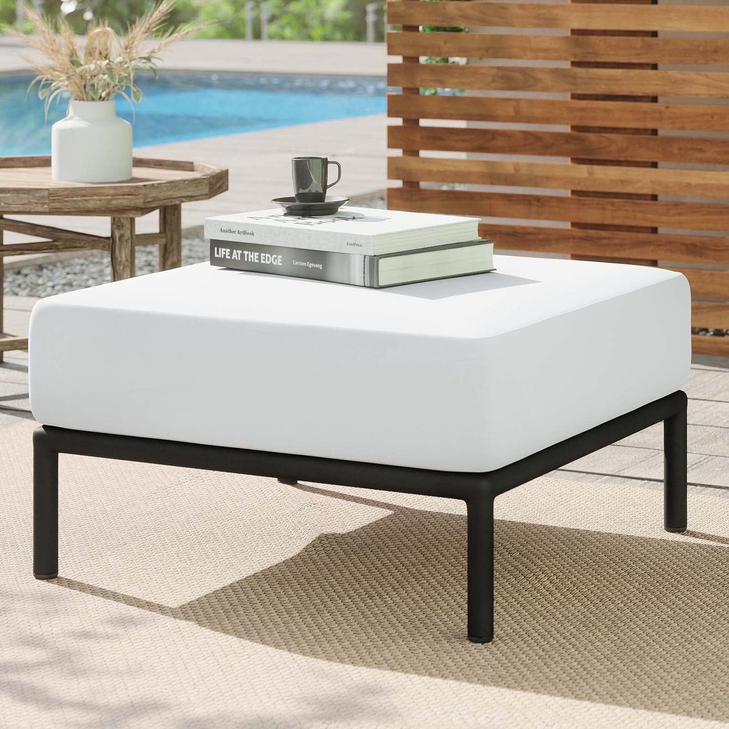 Modway Hanalei Outdoor Patio Ottoman FredCo