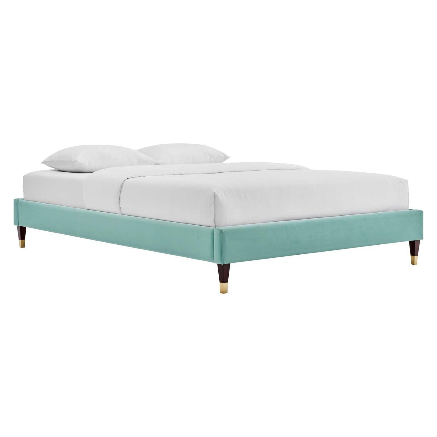 Modway Harlow King Performance Velvet Platform Bed Frame FredCo