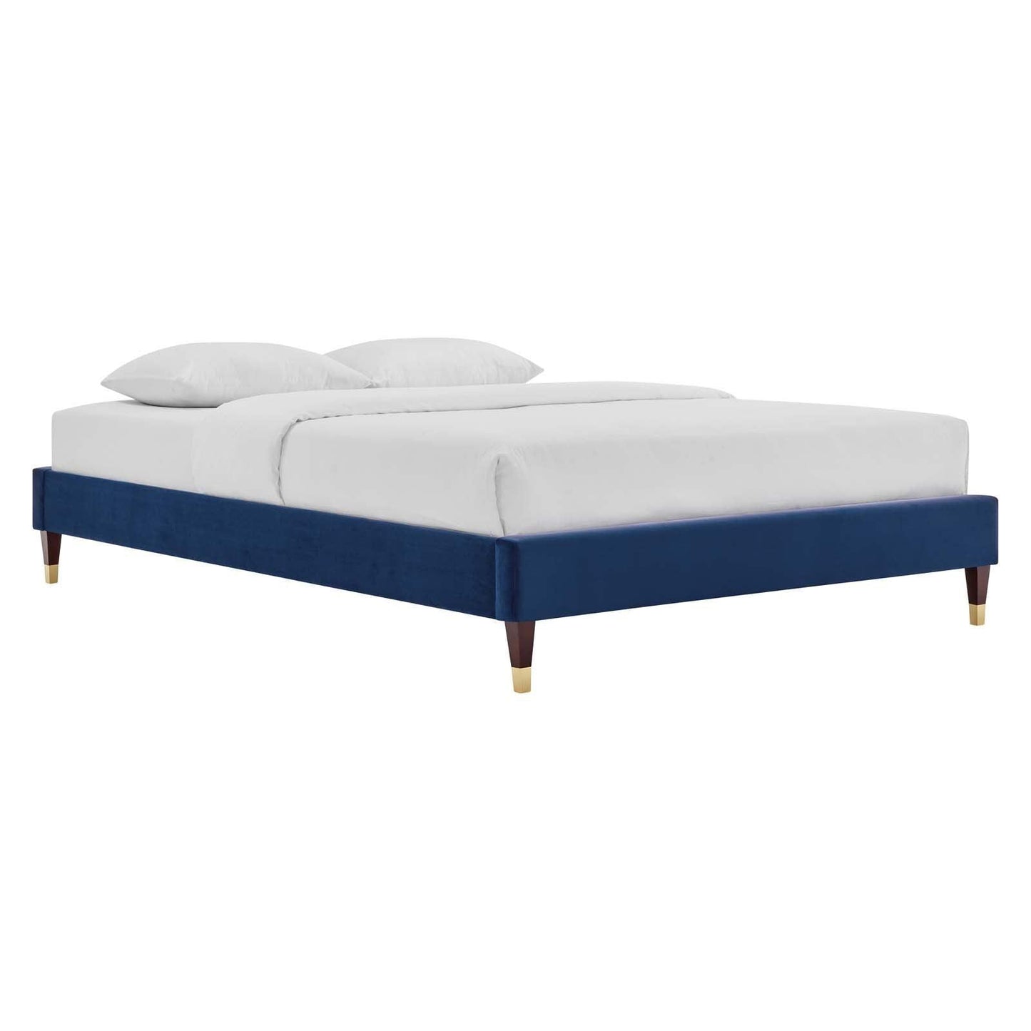 Modway Harlow Queen Performance Velvet Platform Bed Frame FredCo