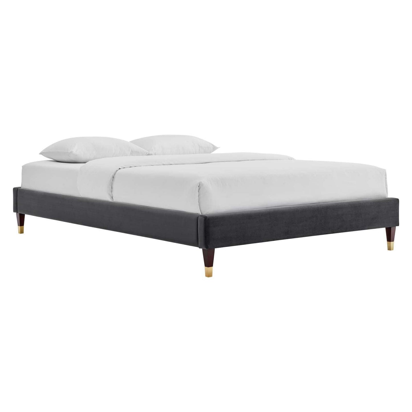 Modway Harlow Queen Performance Velvet Platform Bed Frame FredCo