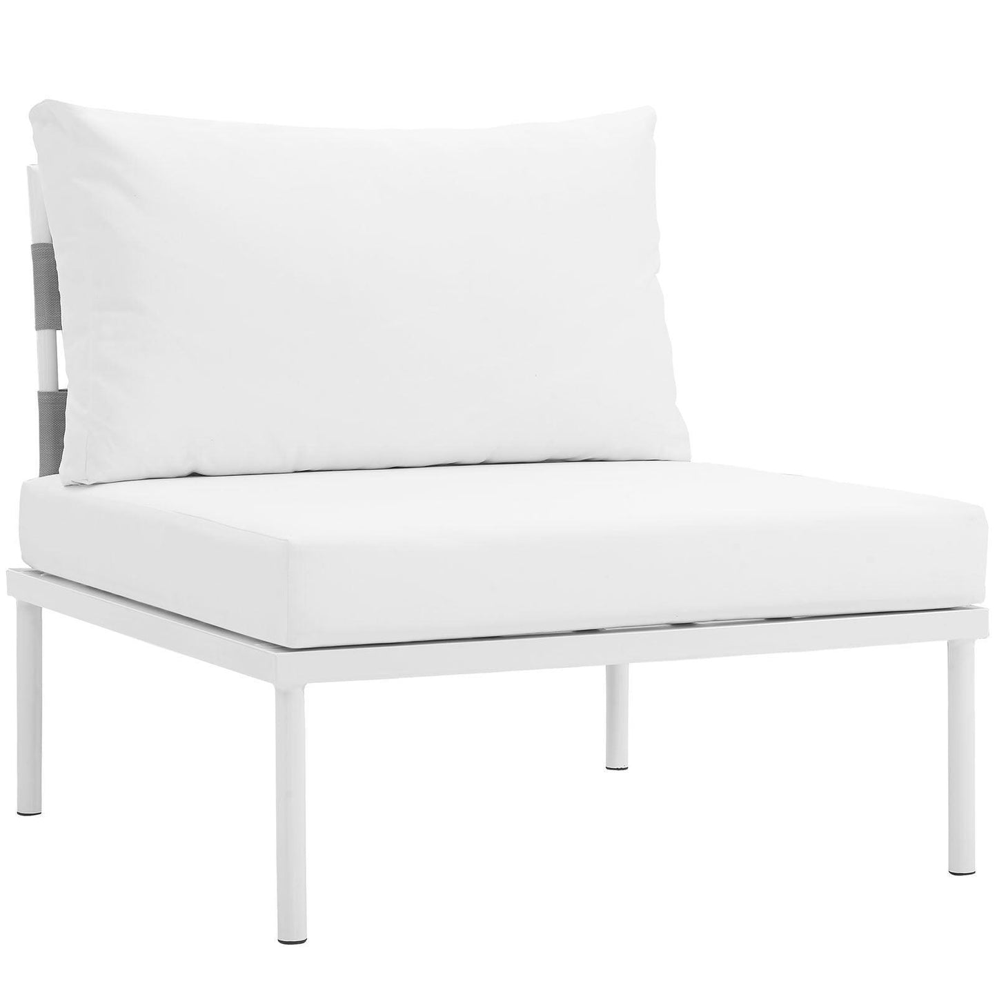 Modway Harmony Armless Outdoor Patio Aluminum Chair FredCo