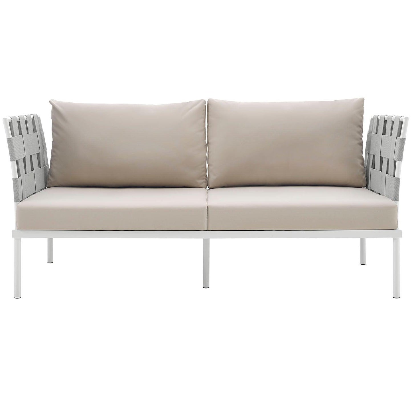 Modway Harmony Outdoor Patio Aluminum Loveseat FredCo
