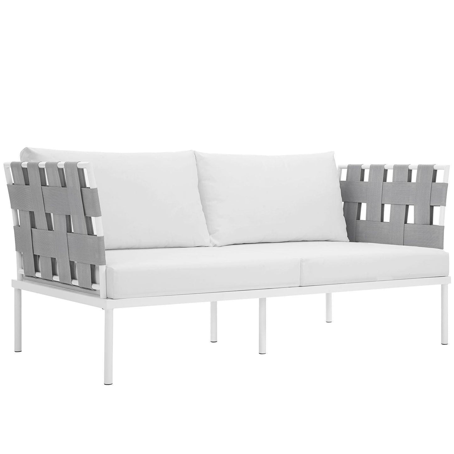 Modway Harmony Outdoor Patio Aluminum Loveseat FredCo