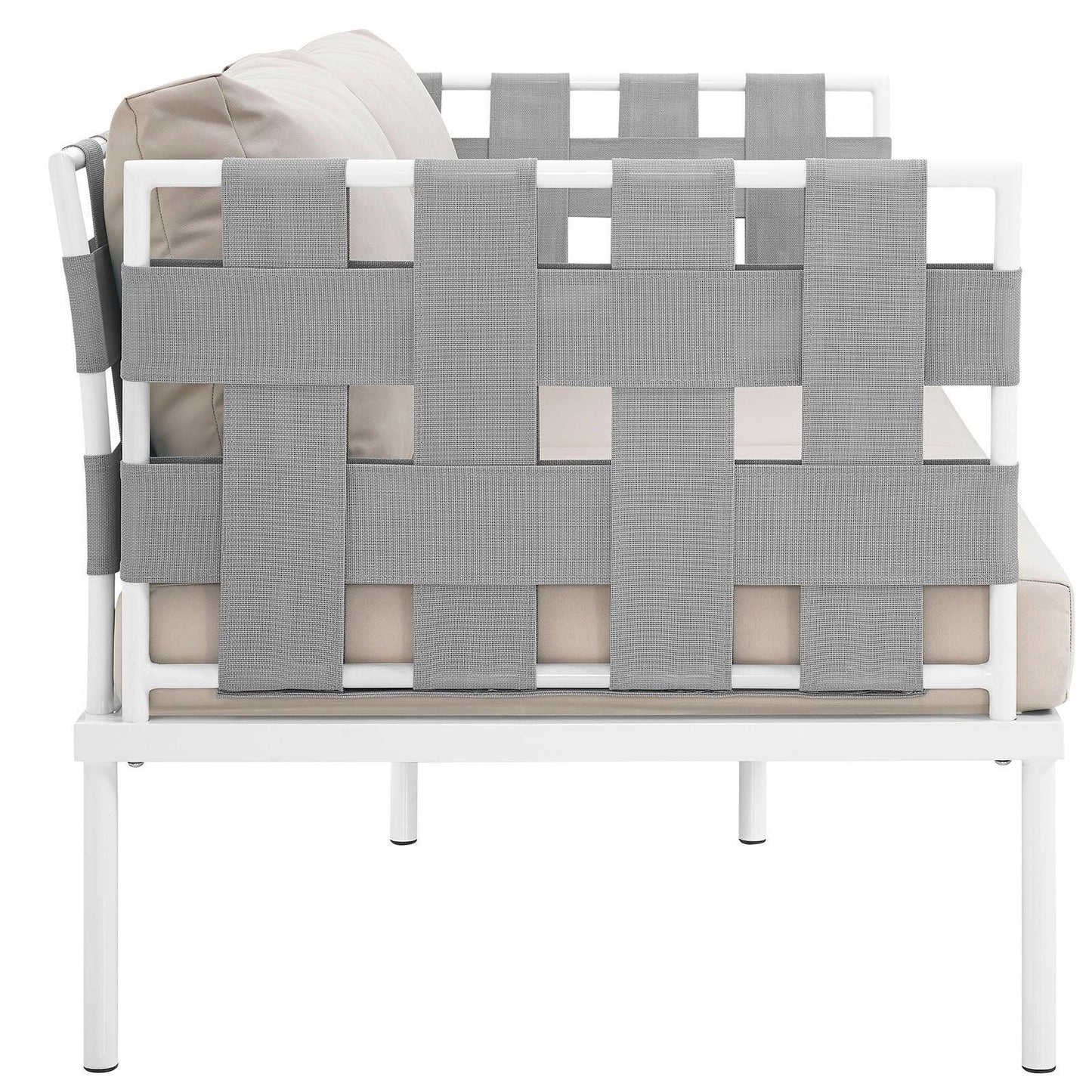 Modway Harmony Outdoor Patio Aluminum Loveseat FredCo