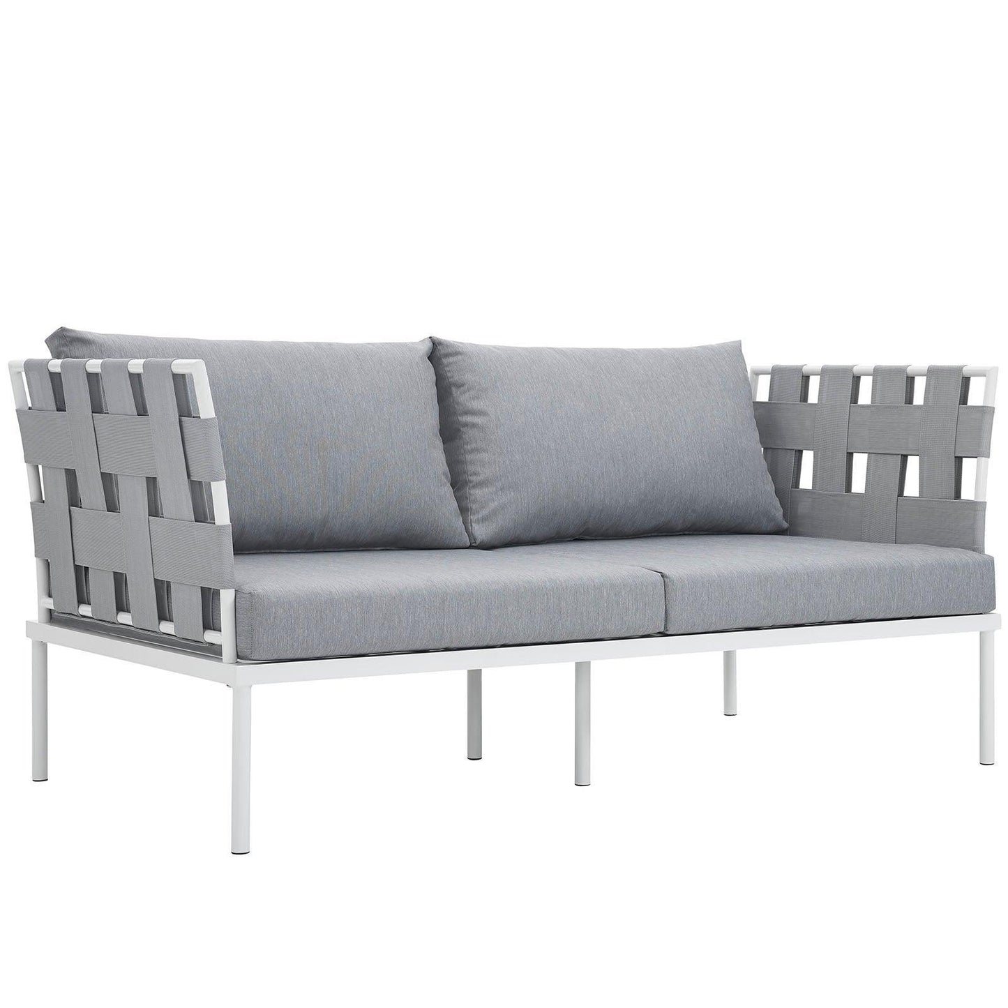 Modway Harmony Outdoor Patio Aluminum Loveseat FredCo