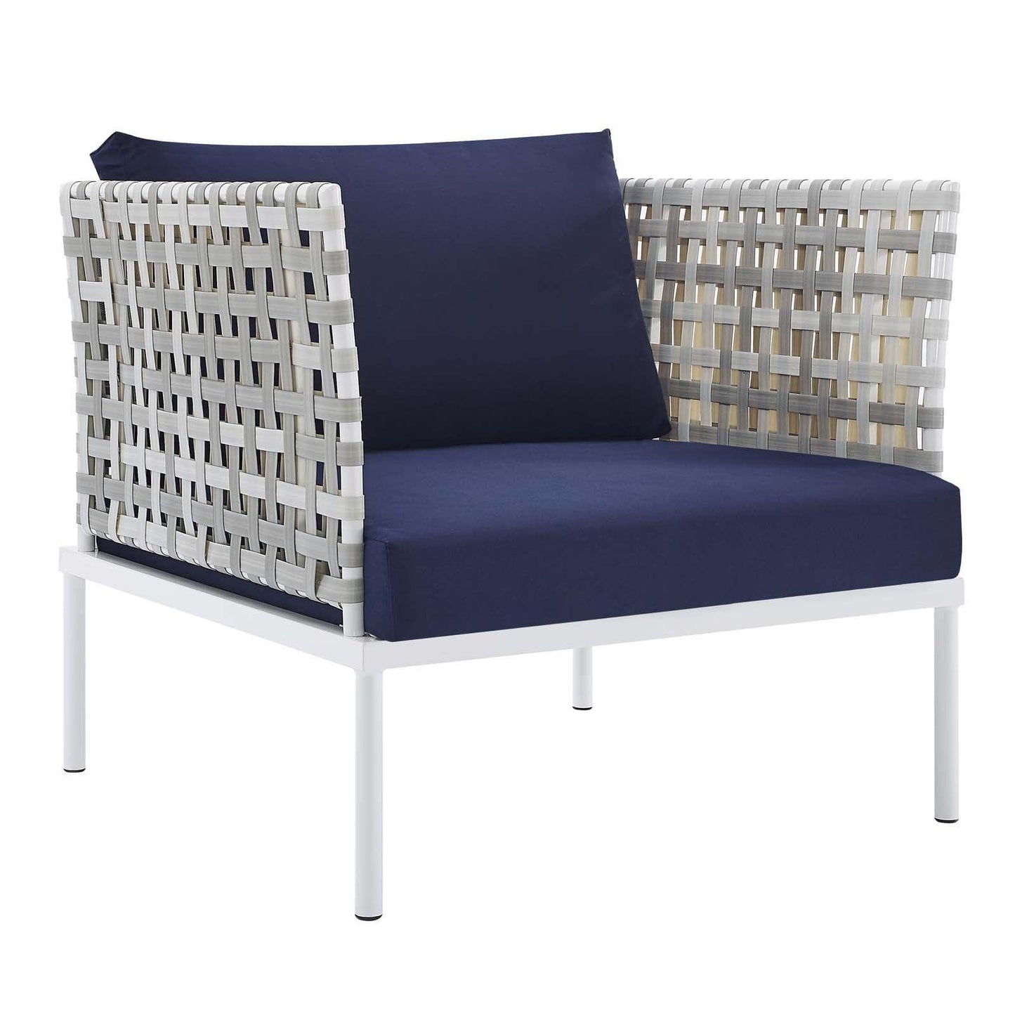 Modway Harmony Sunbrella® Basket Weave Outdoor Patio Aluminum Armchair FredCo