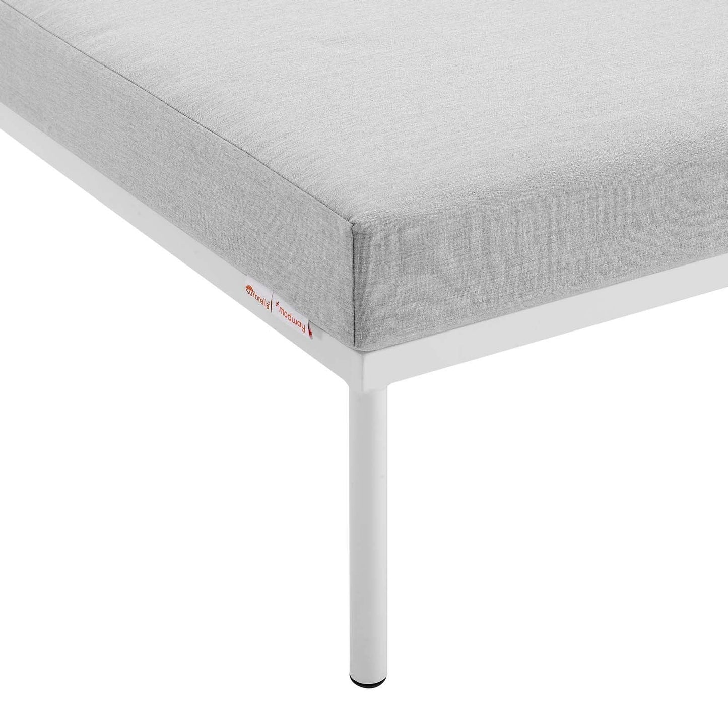 Modway Harmony Sunbrella® Outdoor Patio Aluminum Ottoman FredCo