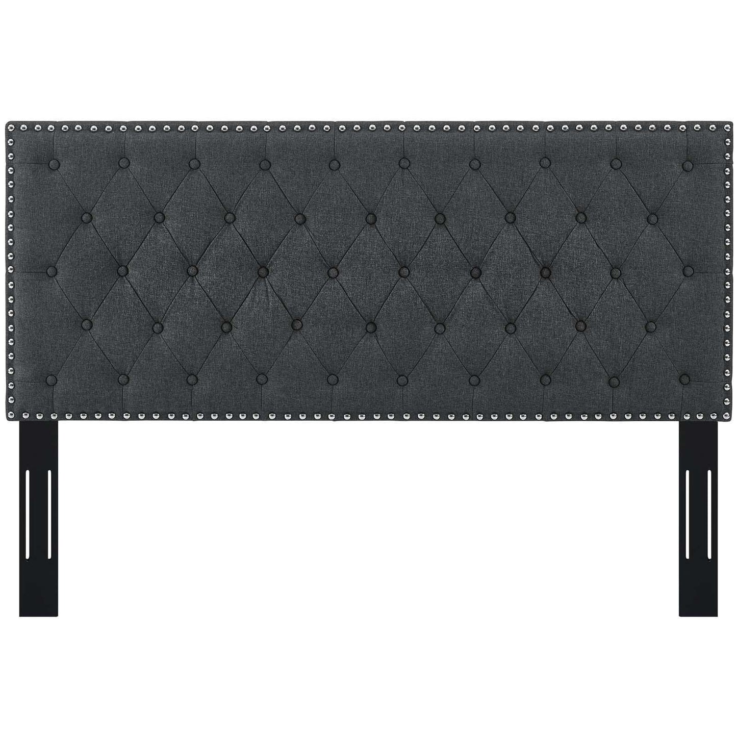Modway Helena Tufted Full / Queen Upholstered Linen Fabric Headboard FredCo