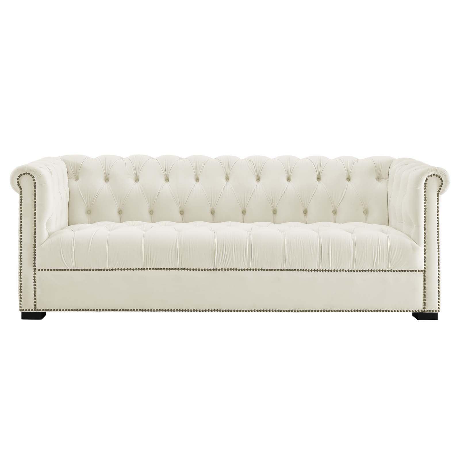 Modway Heritage Performance Velvet Sofa FredCo