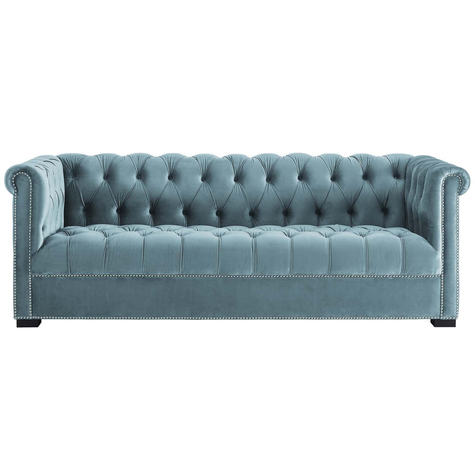 Modway Heritage Performance Velvet Sofa FredCo