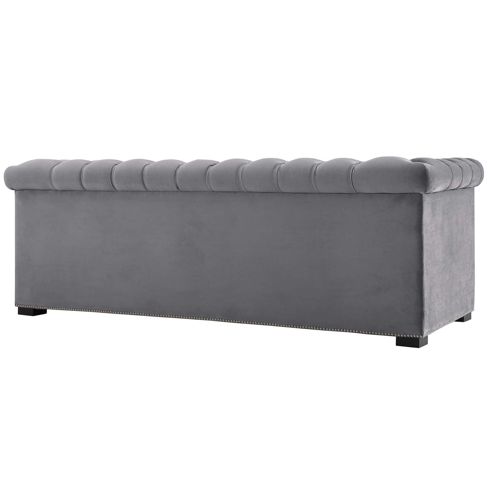 Modway Heritage Performance Velvet Sofa FredCo