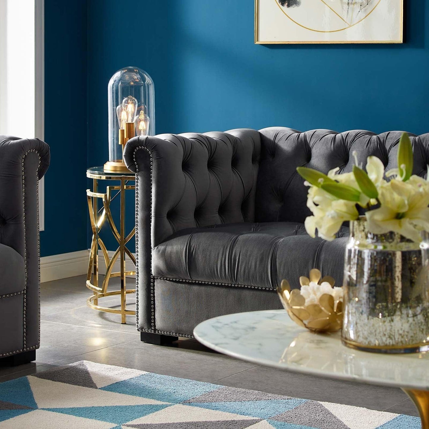Modway Heritage Performance Velvet Sofa FredCo