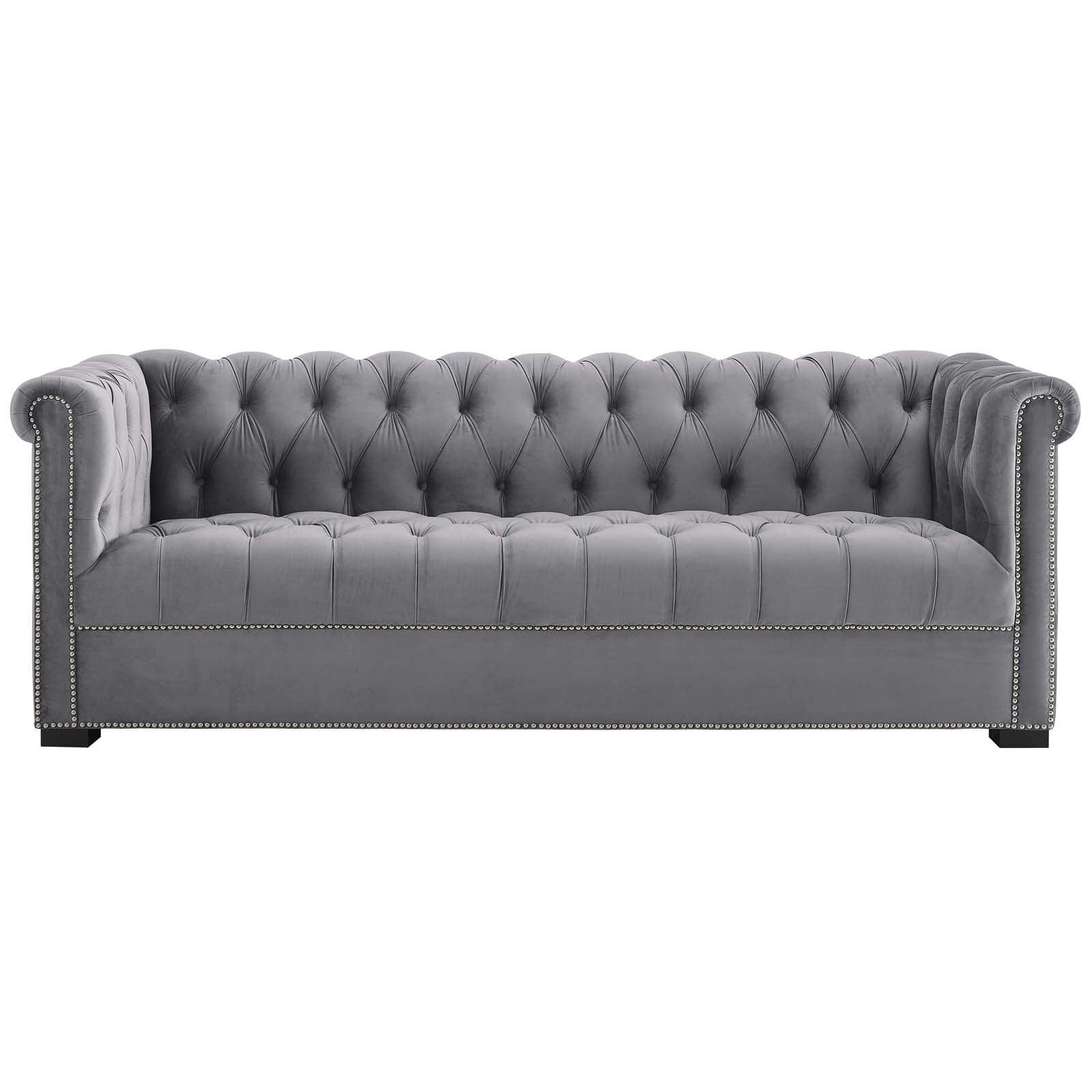 Modway Heritage Performance Velvet Sofa FredCo
