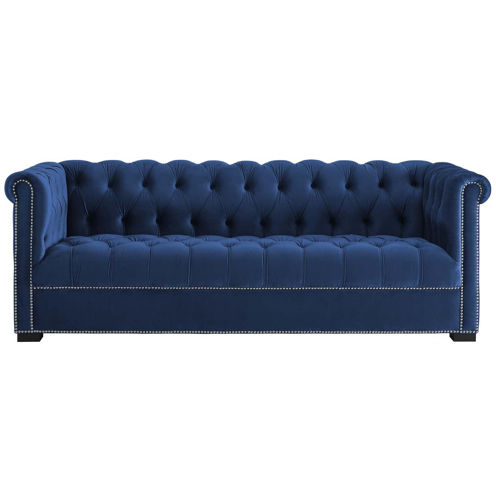 Modway Heritage Performance Velvet Sofa FredCo