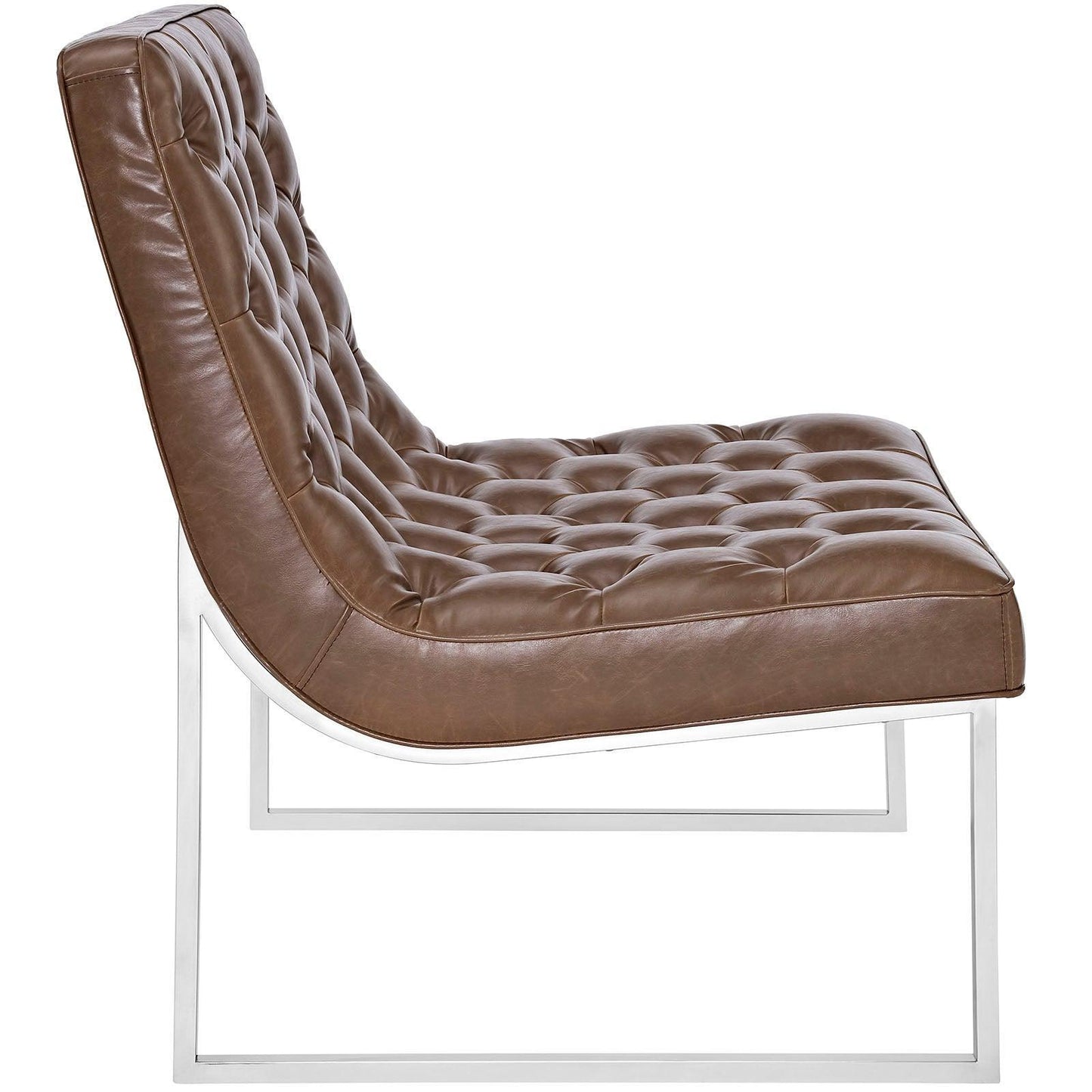 Modway Ibiza Upholstered Vinyl Lounge Chair FredCo