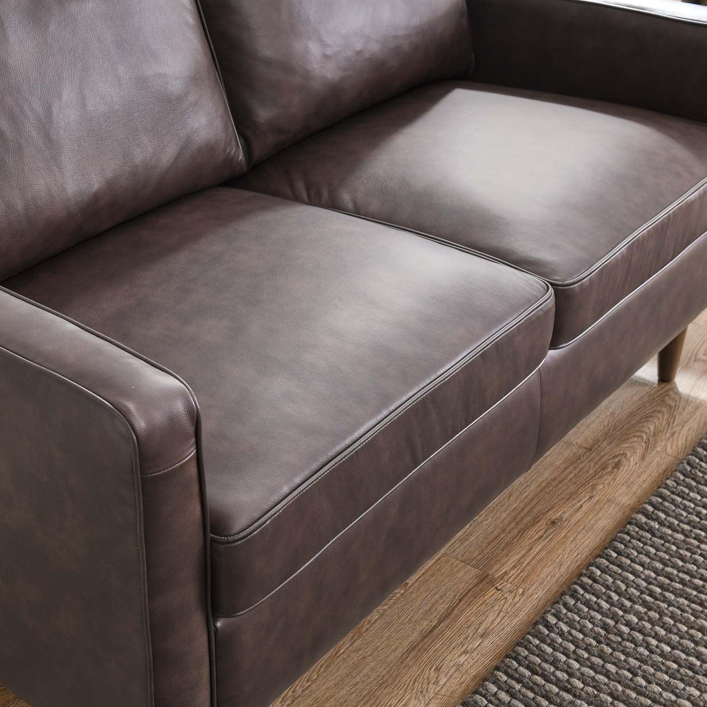 Modway Impart Genuine Leather Loveseat FredCo