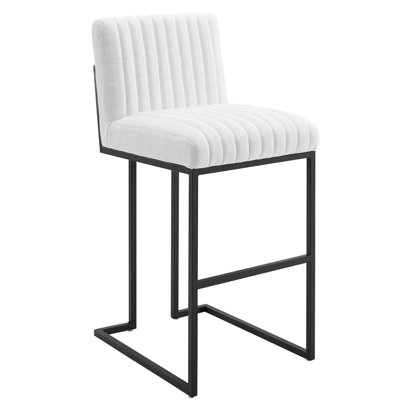 Modway Indulge Channel Tufted Fabric Bar Stool FredCo
