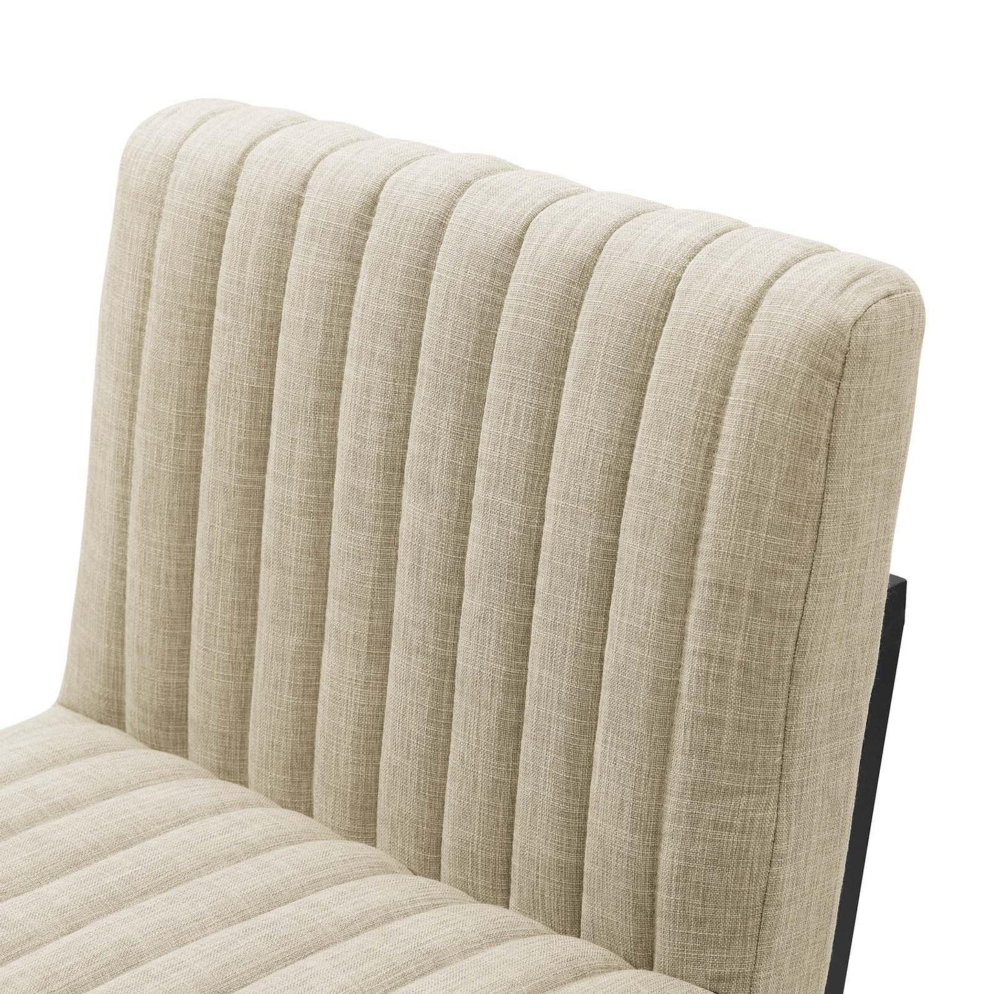 Modway Indulge Channel Tufted Fabric Counter Stool FredCo