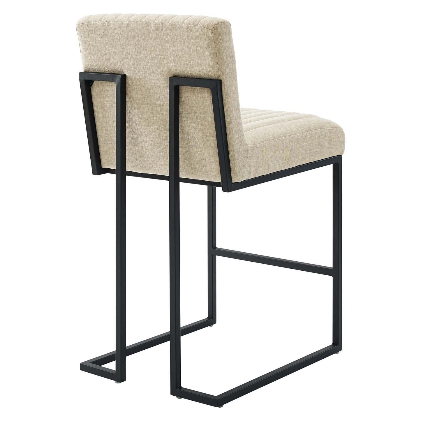 Modway Indulge Channel Tufted Fabric Counter Stool FredCo