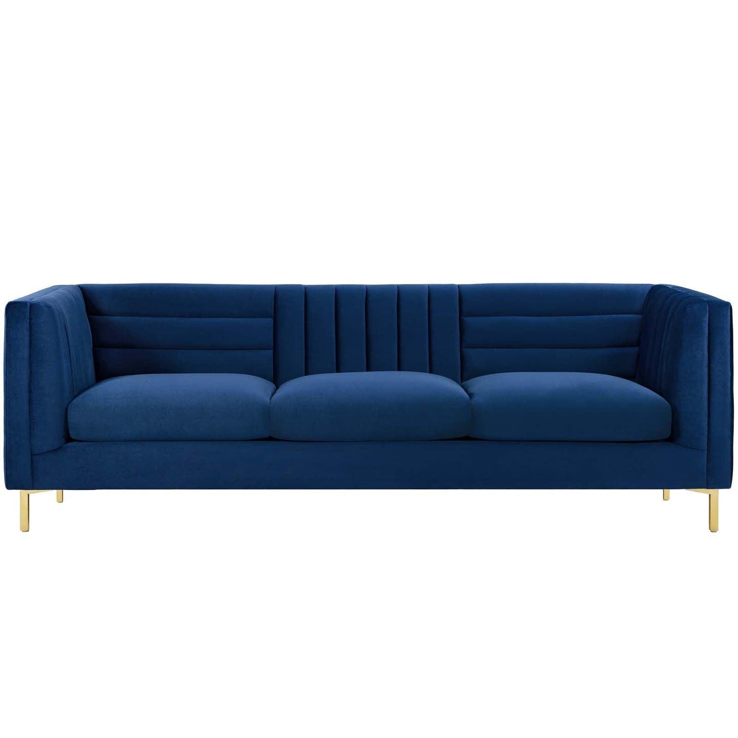 Modway Ingenuity Channel Tufted Performance Velvet Sofa FredCo