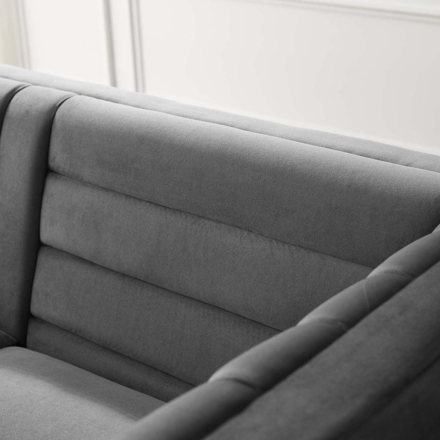 Modway Ingenuity Channel Tufted Performance Velvet Sofa FredCo