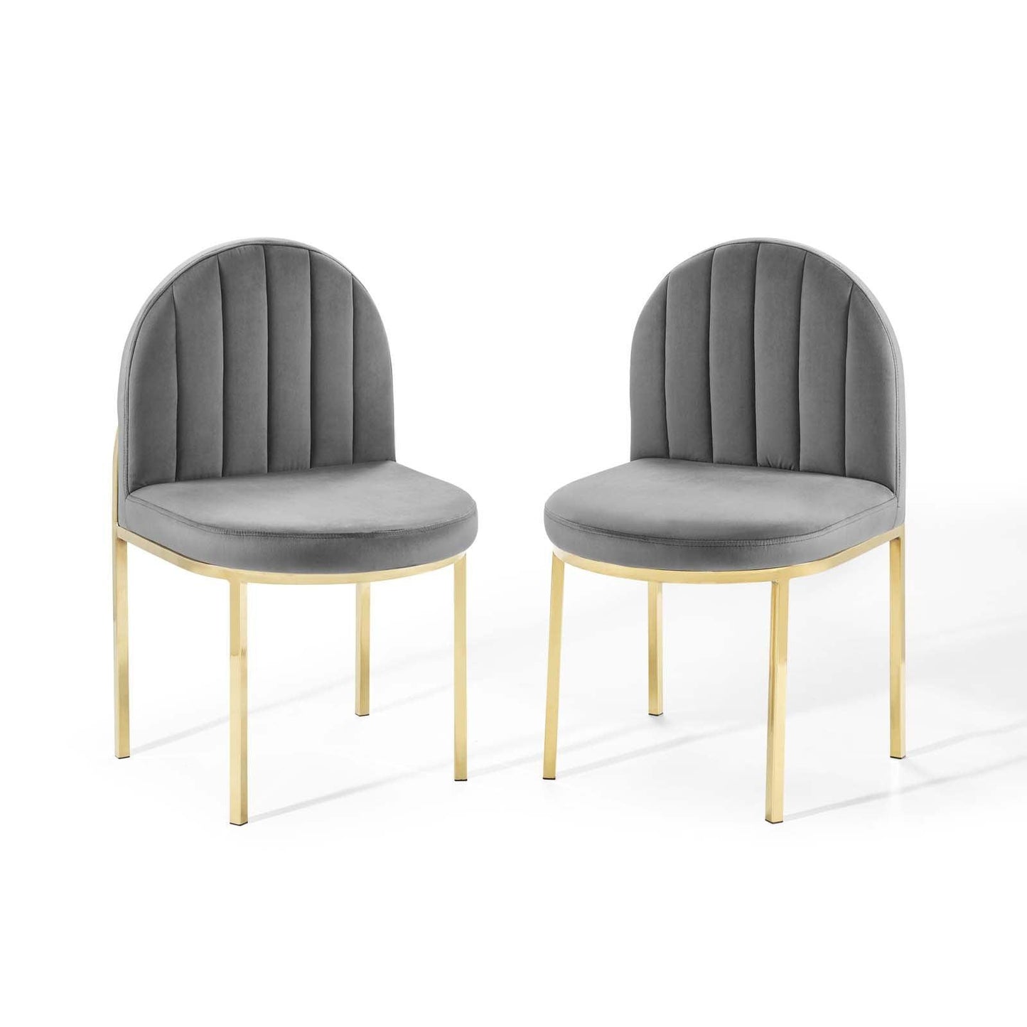 Modway Isla Dining Side Chair Performance Velvet Set of 2 FredCo