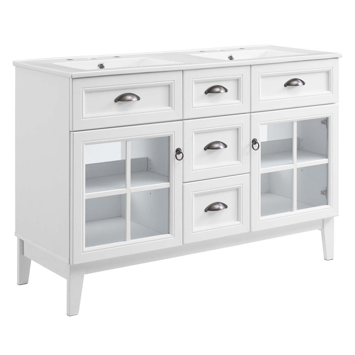 Modway Isle 48" Double Bathroom Vanity Cabinet FredCo