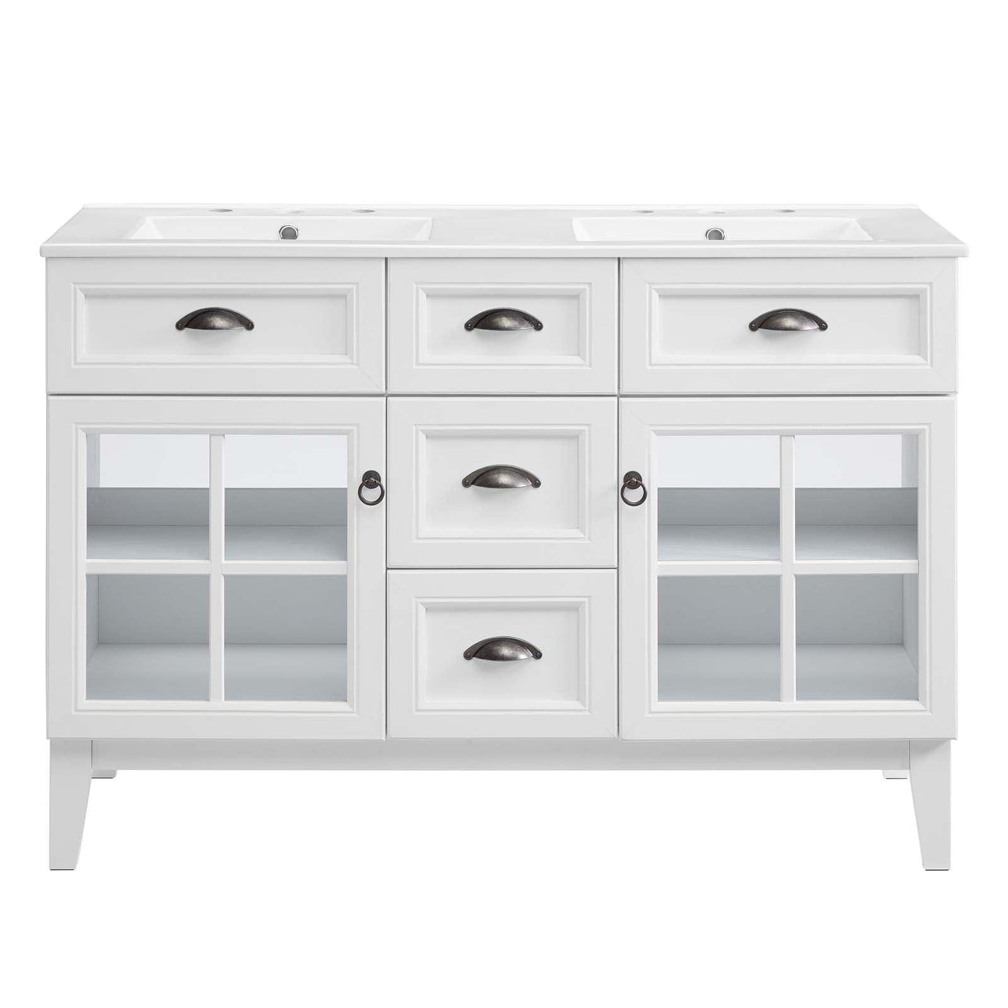 Modway Isle 48" Double Bathroom Vanity Cabinet FredCo