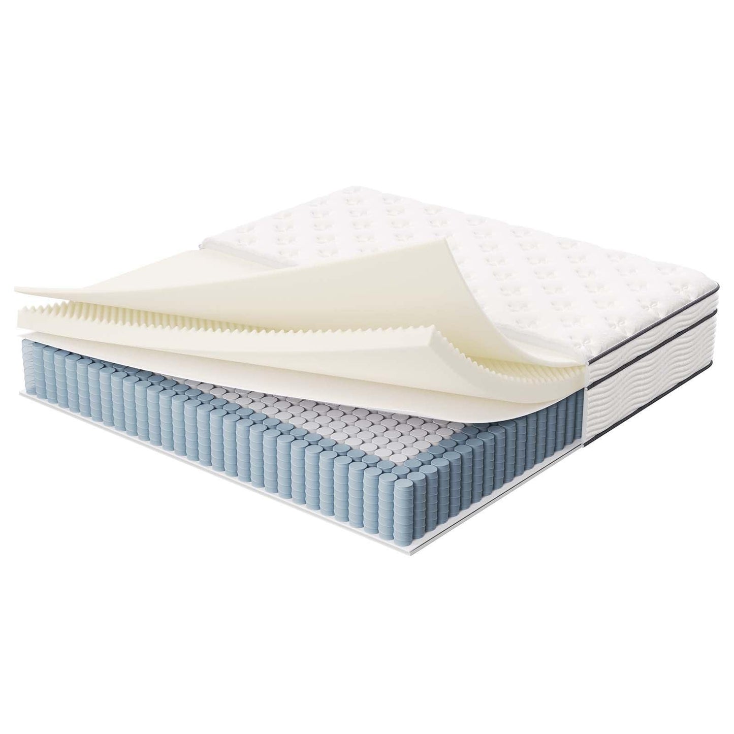 Modway Jenna 14" Innerspring and Foam King Mattress FredCo