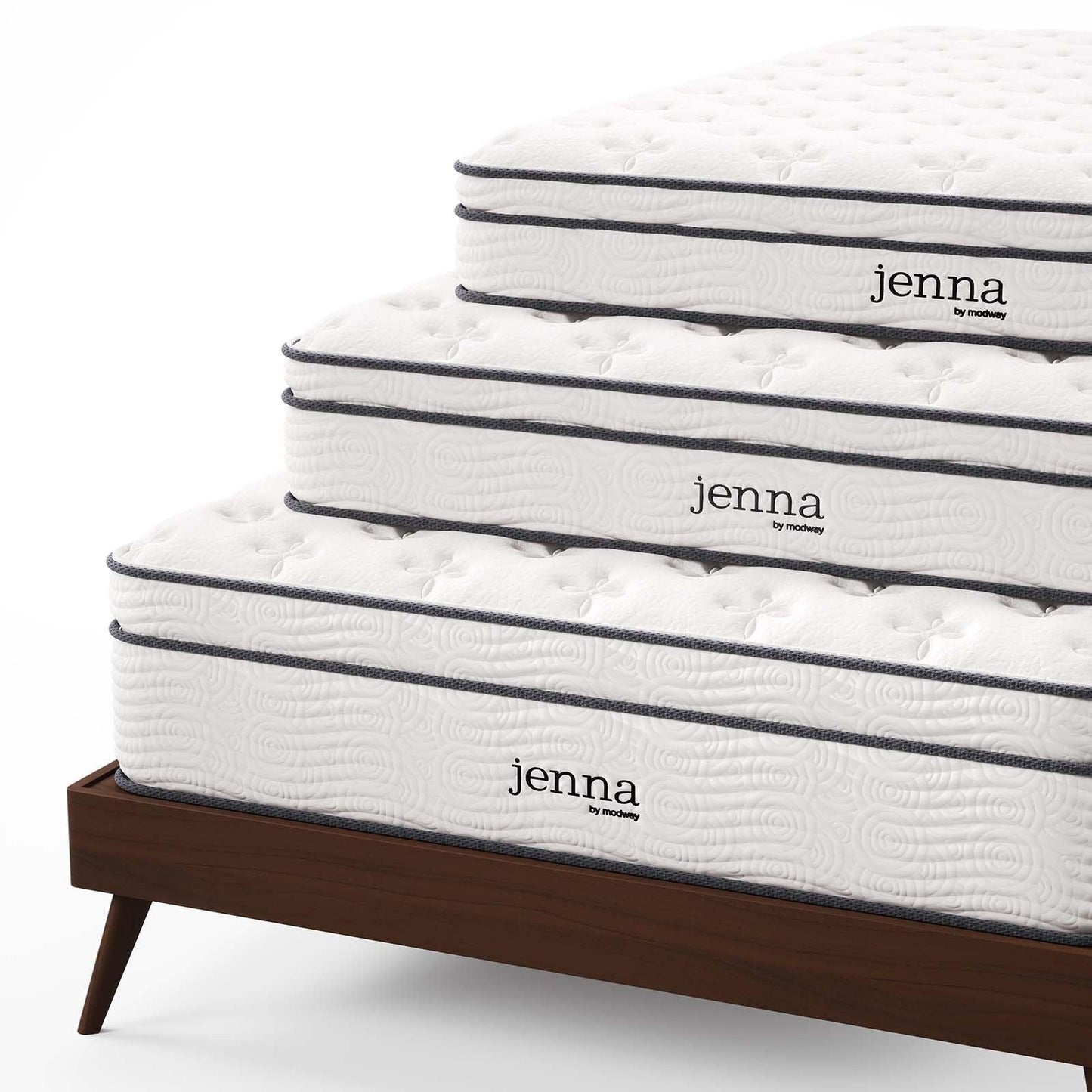 Modway Jenna 14" Innerspring and Foam Queen Mattress FredCo
